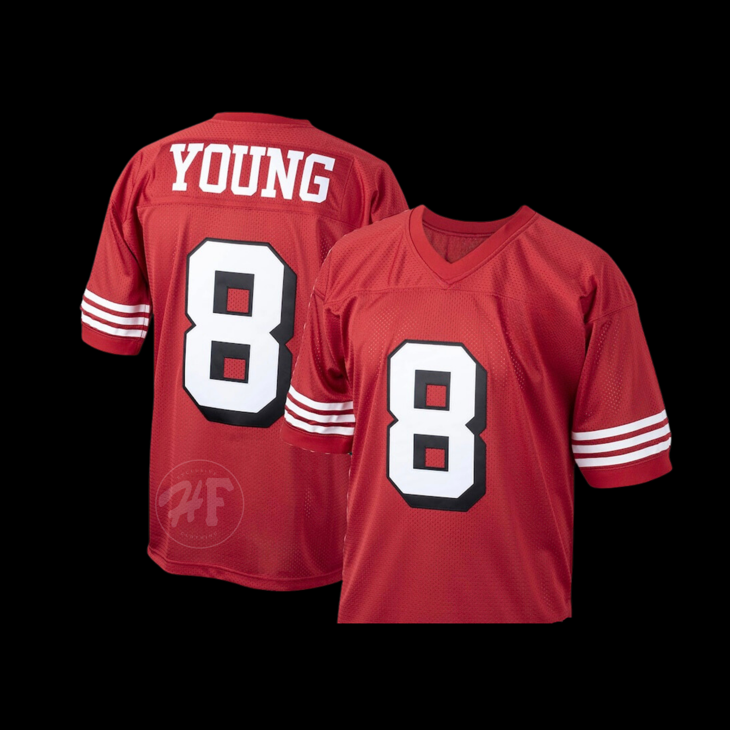 #8 Young Stitched Men’s 49ers jersey