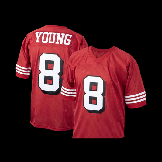 #8 Young Hella Fitted Custom Stitched Throwback Home | Road Jersey