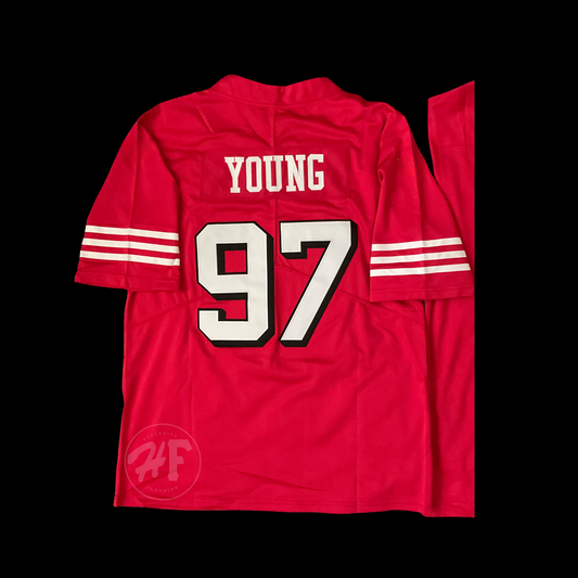 #97 Bryant Young Stitched Men’s 49ers jersey