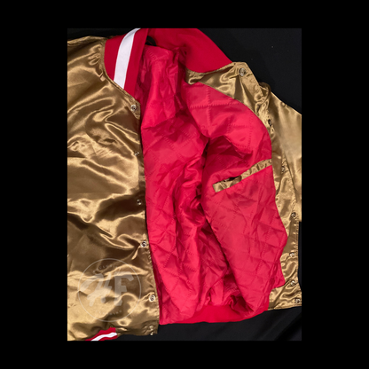 Men’s Gold Satin SF 49ERS Jacket