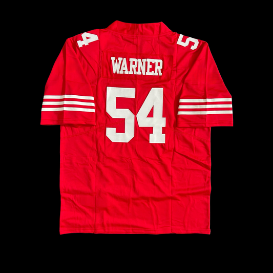 #54 WARNER Stitched Men’s 49ers jersey