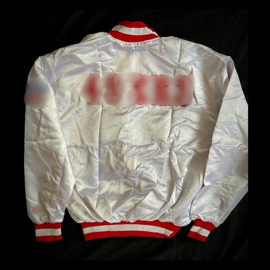 Men’s White Satin SF 49ERS Jacket