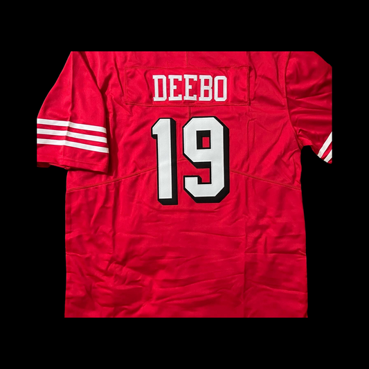 #19 DEEBO Hella Fitted Custom Stitched Throwback Home Jersey