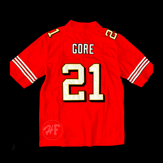 #21 Frank Gore Stitched Men’s 49ers jersey