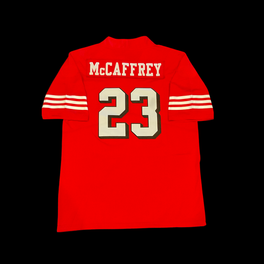 #23 McCaffrey Hella Fitted Custom Stitched Throwback Jersey