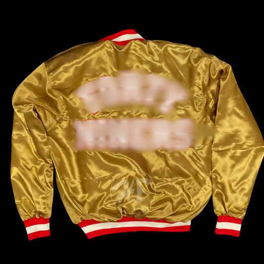 Men’s Gold Satin SF FORTY NINERS Jacket