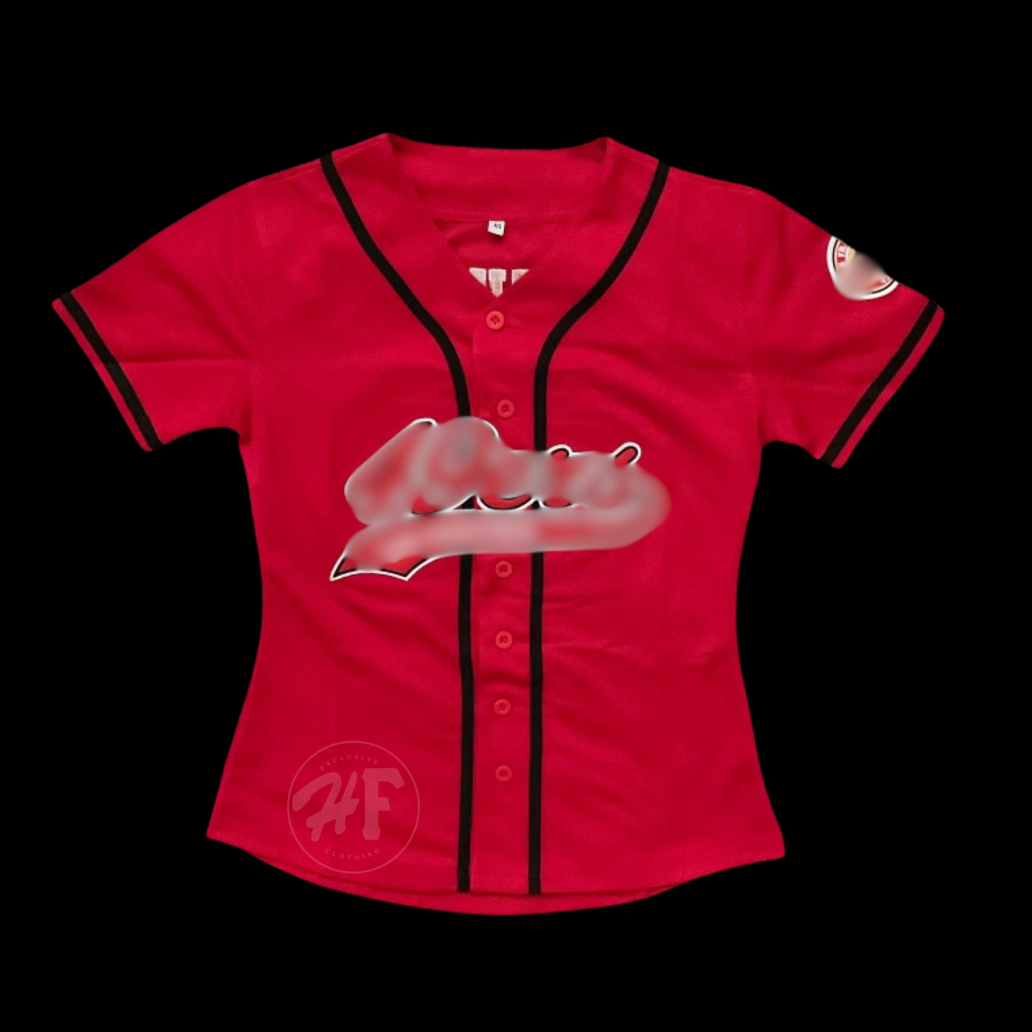 San Francisco 49ers Women's FAITHFUL Baseball Style Jersey Red