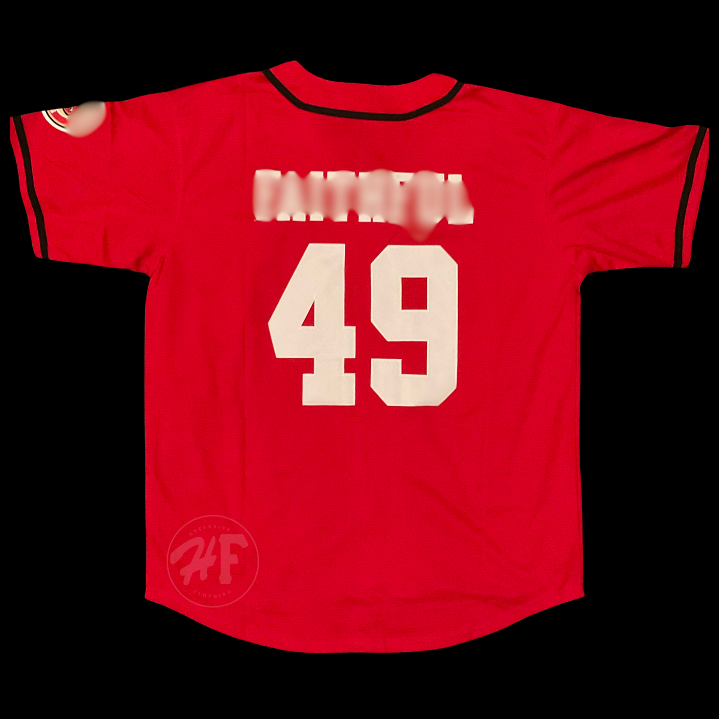 San Francisco 49ers Men's FAITHFUL Baseball Style Jersey Red