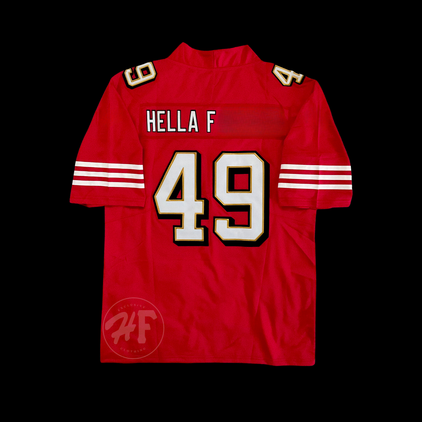 HellaF Stitched Men’s 49ers jersey