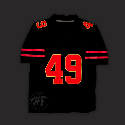 Hella Fitted Custom Made #49 GOLD BLOODED Stitched Jersey
