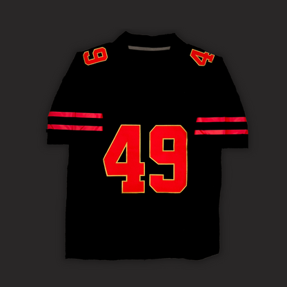 Hella Fitted Custom Made #49 GOLD BLOODED Stitched Jersey