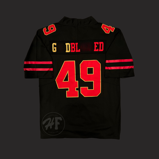 Women’s Stitched #49 GOLD BLOODED jersey