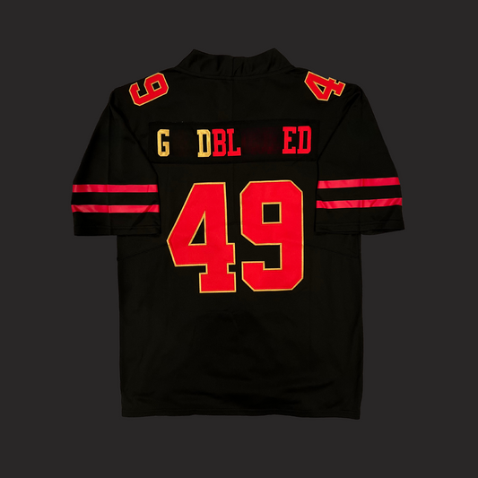 Women’s #49 GOLD BLOODED Stitched Jersey