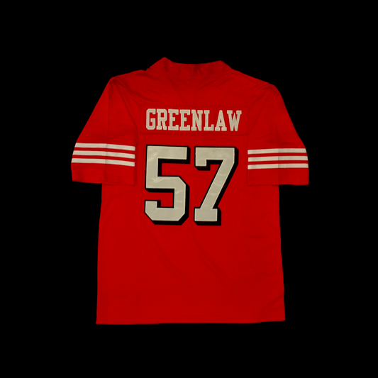 #57 Greenlaw Hella Fitted Custom Stitched Throwback Home Jersey