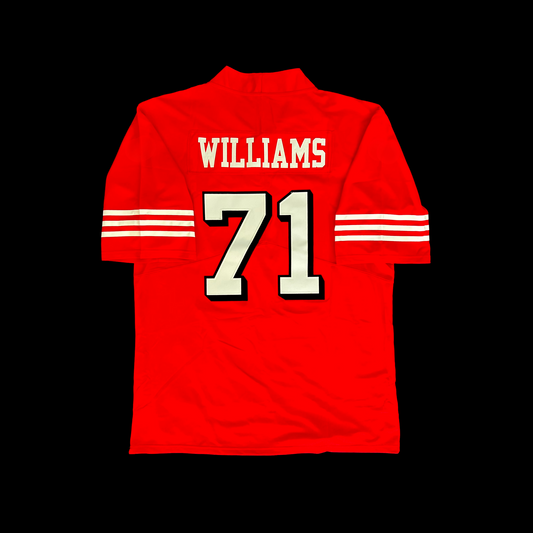 #71 Williams Hella Fitted Custom Stitched Throwback Home Jersey