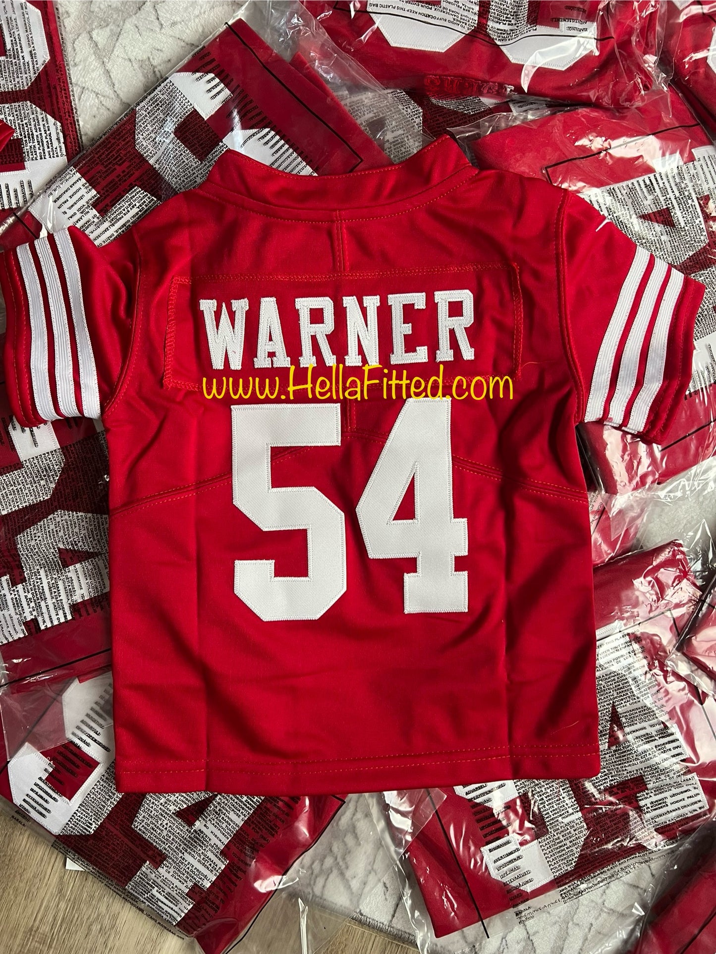 #54 WARNER Stitched 49ers Toddler jersey
