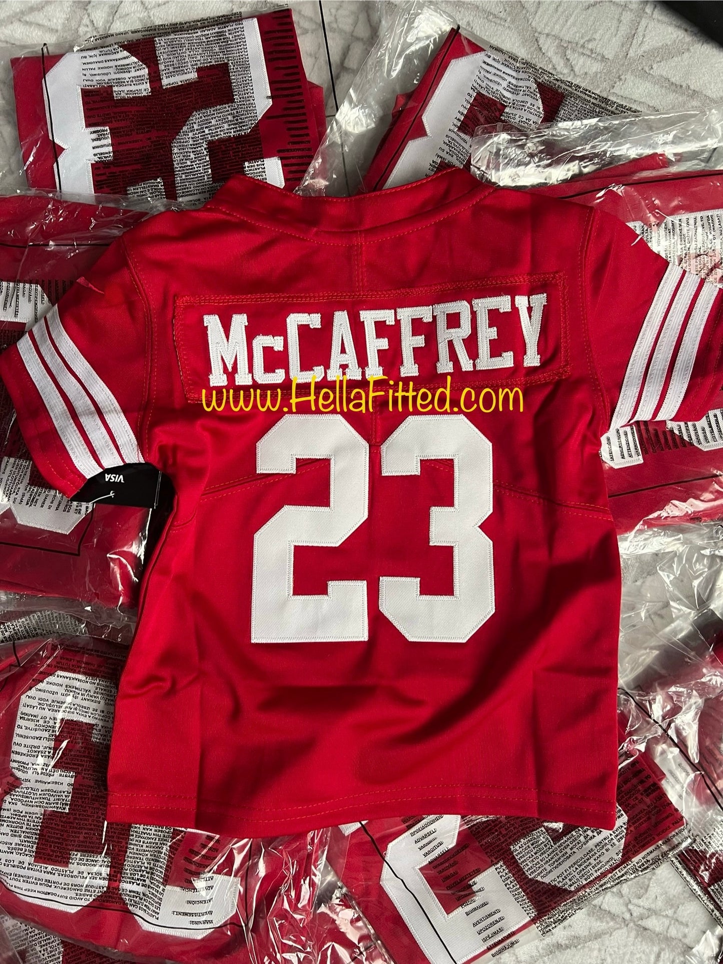 #23 McCAFFREY Stitched 49ers Toddler Jersey