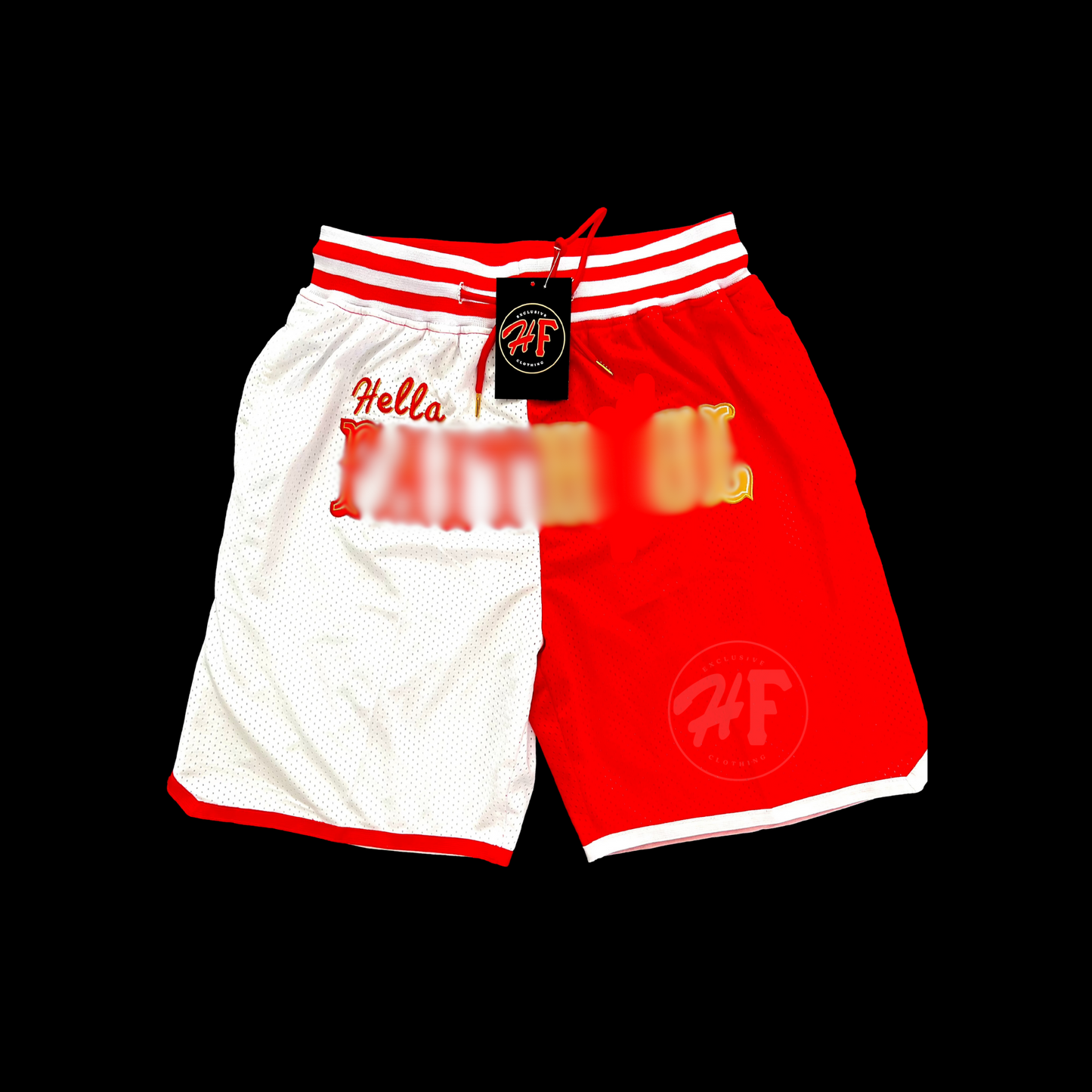 Hella Faithful San Francisco 49ers Spilt Color Shorts