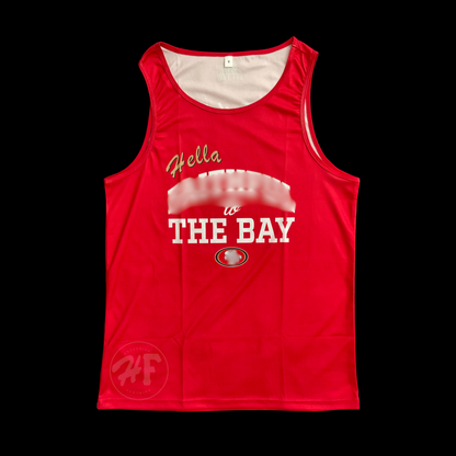 Hella Exclusive Hella Faithful To The Bay Men’s Tank Top Red