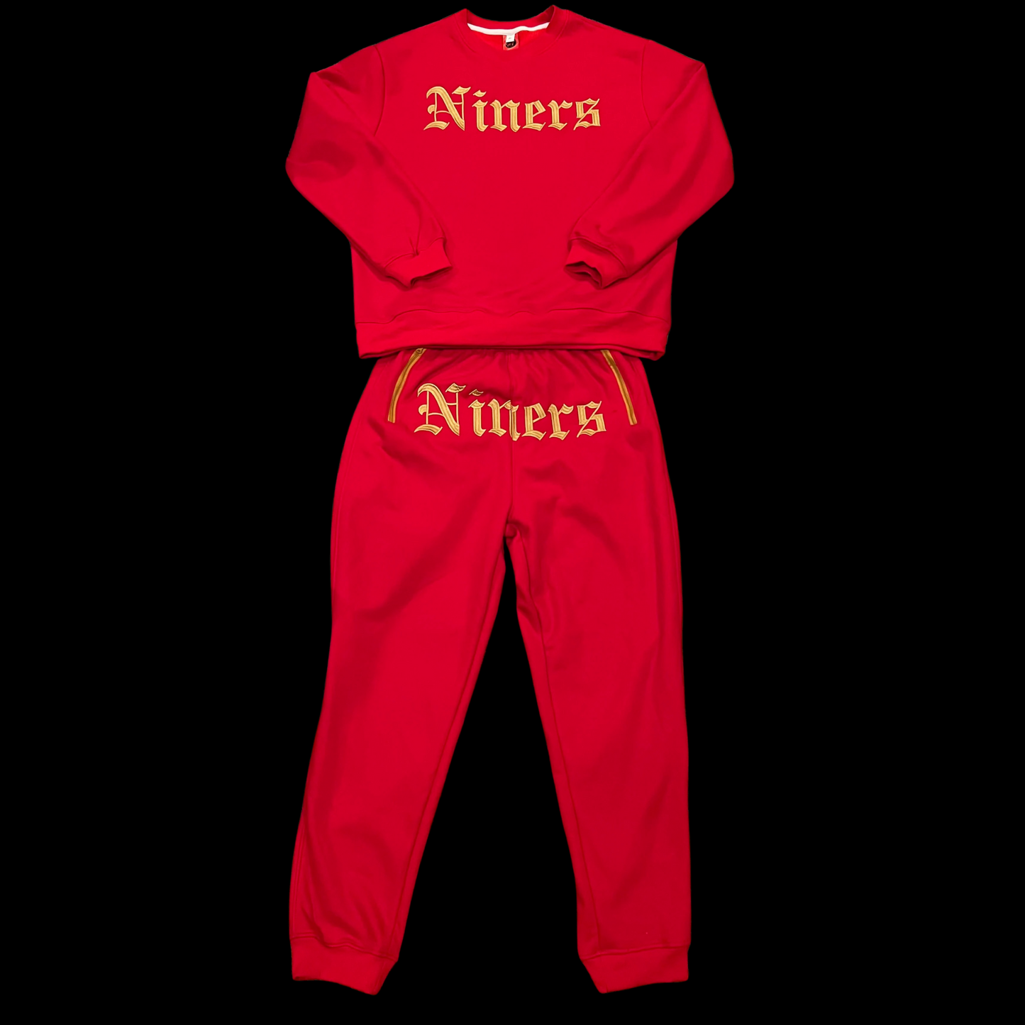 NINERS Fully Embroidered Youth size sweatsuit